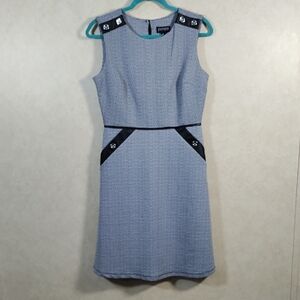 02L01 Enfocus Studio black & white knit sleeveless dress 6